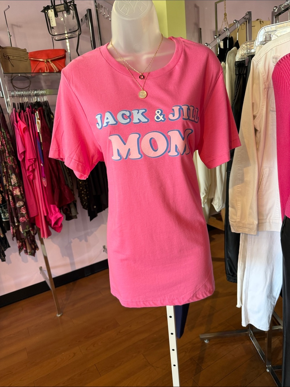 Mom Graphic Tee - Pink Kids Top
